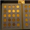 Image 2 : 1938-58 Partial Jefferson Nickel Set in a blue Whitman folder. Includes (9) Silver War Nickels.