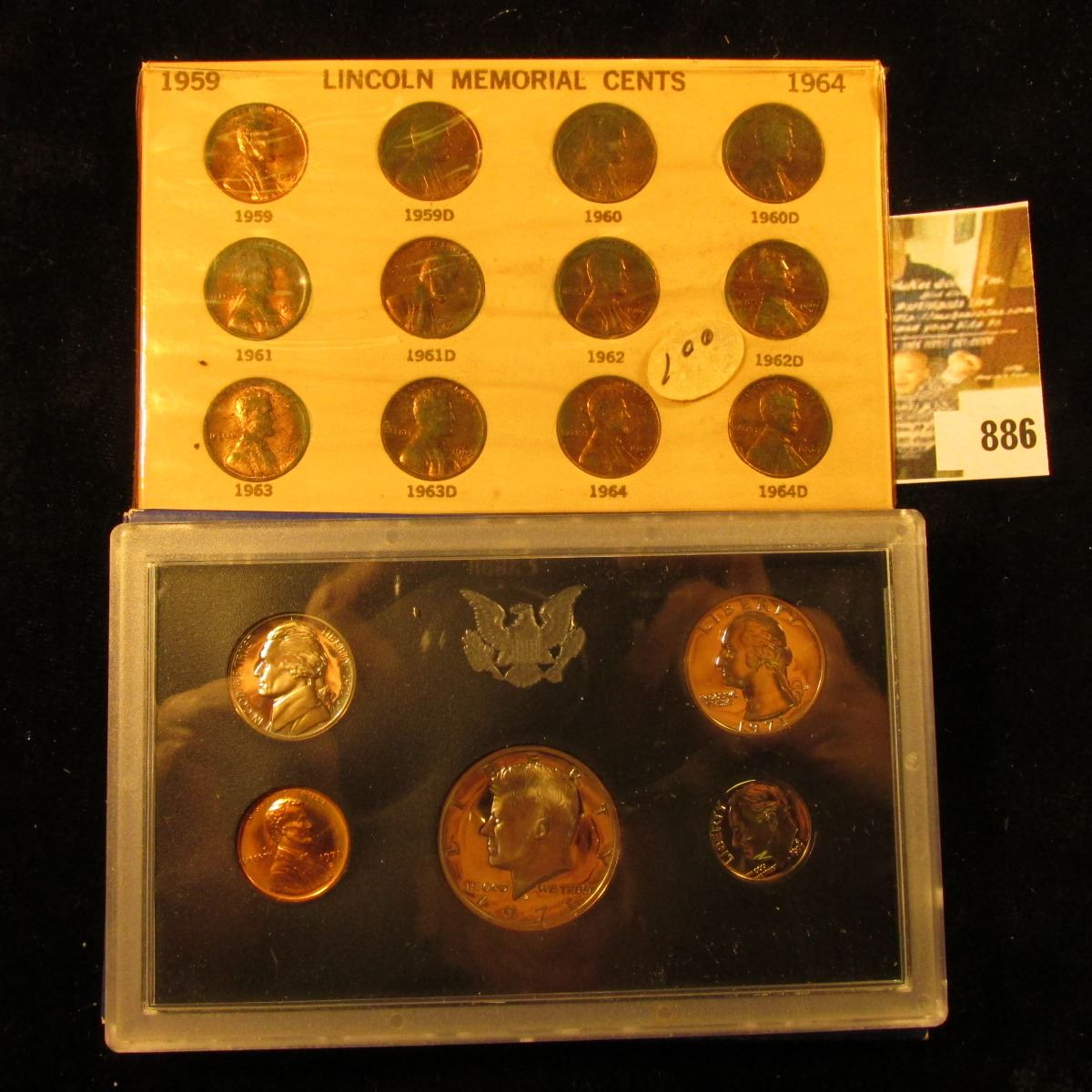 US PROOF LINCOLN CENT,,,,,1971-S,,,,,FROM US PROOF SET ,,,