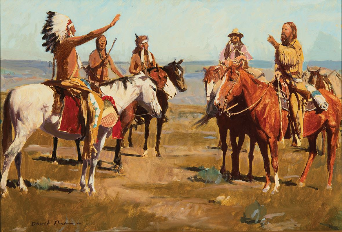 David Mann -Delicate Negotiation - Scottsdale Art Auction, LLC