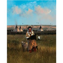 Michael Coleman -Split Horn Bonnet - Blackfoot Camp