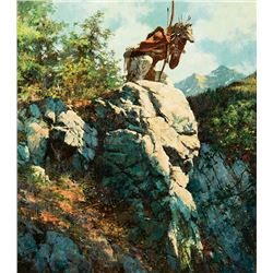 Howard Terpning -He Saw the Enemy Coming