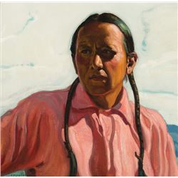 E. Martin Hennings -Portrait of Frank Samora