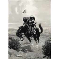 Norman Rockwell -Bucking Bronco (Chained Lightning Book)