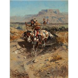 Charles Russell -Indian On Horseback