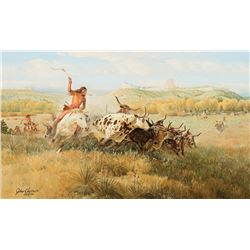 John Clymer -Spotted Buffalo
