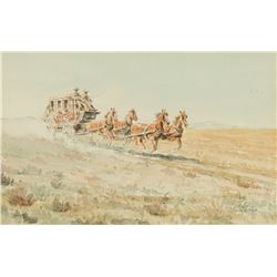 Edward Borein -Stagecoach