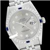 Image 1 : Rolex Men's Stainless Steel, QuickSet, Diam Dial & Diam/Sapphire Bezel - REF-521F7M