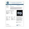 Image 3 : 2.09 CTW Fancy Intense Blue Diamond Art Deco Stud Earrings 18K White Gold - REF-218A2X - 38013
