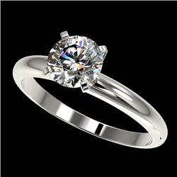 1.27 CTW Certified H-SI/I Quality Diamond Solitaire Engagement Ring 10K White Gold - REF-290N9Y - 36