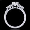 Image 1 : 2.1 CTW VS/SI Diamond Solitaire Ring 18K White Gold - REF-465A2X - 36941