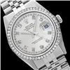 Image 1 : Rolex Men's Stainless Steel, QuickSet, Diamond Dial & Diamond Bezel - REF-557Y3X