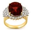 Image 1 : 9.18 CTW Pink Tourmaline & Diamond Ring 14K Yellow Gold - REF-159A8X - 10836