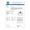Image 2 : 0.45 CTW Ruby & Diamond Ring 10K White Gold - REF-24M2H - 12414