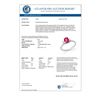Image 3 : 1.36 CTW Ruby & Diamond Ring 18K White Gold - REF-41H8A - 12528