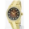 Image 1 : Rolex Men's 18K Yellow President, QuickSet, Diamond Dial & Diamond Bezel - REF-1391W7H