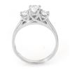 Image 2 : 1.0 CTW Certified VS/SI Diamond 3 Stone Ring 18K White Gold - REF-147W3F - 10963