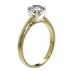 Image 4 : 1.07 CTW Certified H-SI/I Quality Diamond Solitaire Engagement Ring 10K Yellow Gold - REF-199T5M - 3