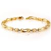 Image 1 : 2.02 CTW Opal & Diamond Bracelet 10K Yellow Gold - REF-28W2F - 10490