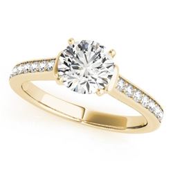 1.5 CTW Certified VS/SI Diamond Solitaire Ring 18K Yellow Gold - REF-385W6F - 27530