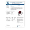 Image 3 : 6.15 CTW Garnet & Diamond Ring 10K White Gold - REF-40F2N - 11010