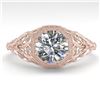 Image 1 : 1.01 CTW VS/SI Diamond Solitaire Engagement Ring 18K Rose Gold - REF-301Y9K - 36032