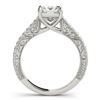 Image 2 : 1.3 CTW Certified VS/SI Princess Diamond Solitaire Ring 18K White Gold - REF-359H5A - 27642