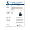 Image 3 : 2.04 CTW Certified Intense Blue SI Diamond Solitaire Necklace 10K Rose Gold - REF-343M2H - 36815