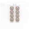 Image 1 : 6.01 CTW Cushion Diamond Designer Earrings 18K Rose Gold - REF-1127H6A - 42720