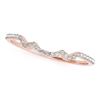 Image 5 : 1.47 CTW Certified VS/SI Diamond Solitaire 2Pc Wedding Set 14K Rose Gold - REF-383W3F - 32004