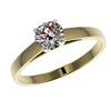 Image 2 : 0.78 CTW Certified H-SI/I Quality Diamond Solitaire Engagement Ring 10K Yellow Gold - REF-97H5A - 36