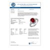 Image 2 : 3.40 CTW Rubellite & Diamond Ring 14K White Gold - REF-98X2T - 11210