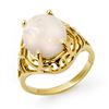 Image 1 : 2.55 CTW Opal Ring 10K Yellow Gold - REF-25X6T - 13278