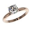 Image 2 : 1.25 CTW Certified H-SI/I Quality Diamond Solitaire Engagement Ring 10K Rose Gold - REF-290W9F - 329