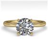 Image 1 : 1.54 CTW VS/SI Diamond Engagement Designer Ring 18K Yellow Gold - REF-577W5F - 32437