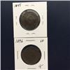 Image 2 : 2 Canada Large Cents