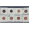 Image 1 : 8 Canada One Cents - "Error" Coins
