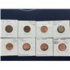 Image 2 : 8 Canada One Cents - "Error" Coins