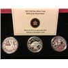 Image 1 : 2013 Set of 3 Canada Twenty Dollar Silver Coins