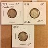 Image 2 : 3 Canada Ten Cents
