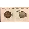 Image 1 : 2 Newfoundland Twenty Cents