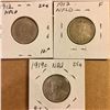Image 2 : 3 Newfoundland Twenty Cents