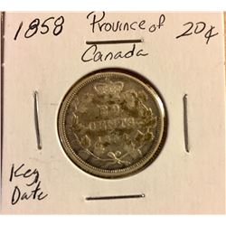 Province of Canada Twenty Cent