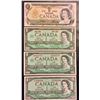 Image 1 : 4 Canada Uncirculated One Dollar Bills