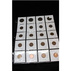 20 Canada One Cent Coins