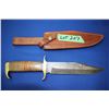 Image 1 : 7" Damascus Blade Kife w/Brass & Wood Handle