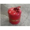 Image 1 : Justrite 5 Gallon Safety Can, Used for Gasoline