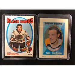 NHL HOCKEY TRADING CARDS LOT (PHIL & TONY ESPOSITO)