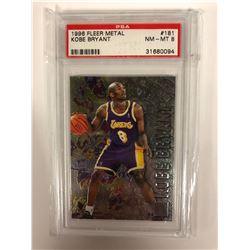 1996 FLEER METAL #181 KOBE BRYANT (NM-MT 8) PSA