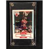 Image 1 : 1990-91 Fleer Basketball MICHAEL JORDAN AUTOGRAPHED  Card #26 Chicago Bulls