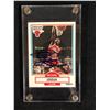 Image 1 : 1990-91 Fleer Basketball MICHAEL JORDAN AUTOGRAPHED  Card #26 Chicago Bulls